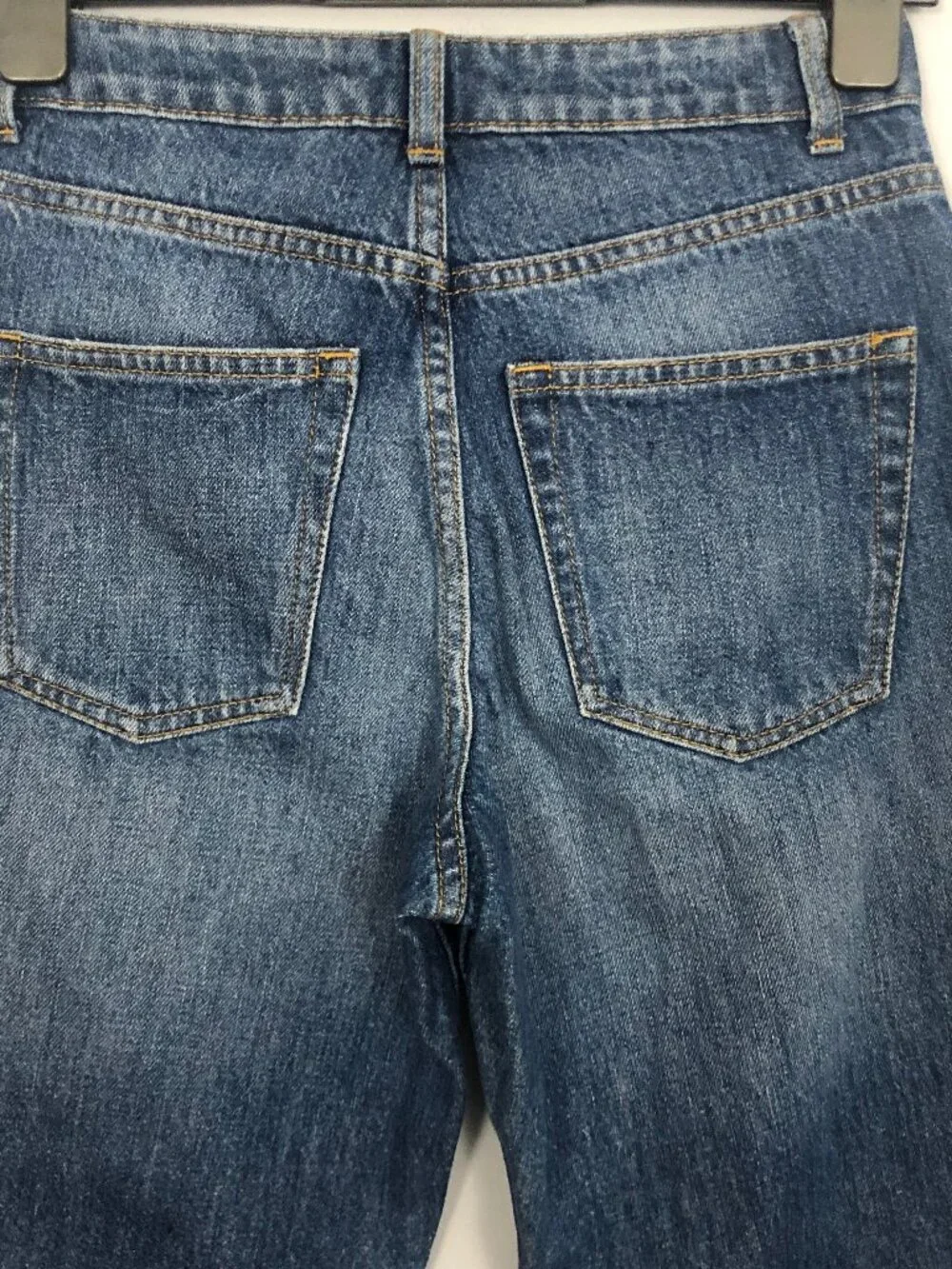 Topshop Mom Jeans Womens W26 L30 Classic Medium Wash 100% Cotton Denim High Rise